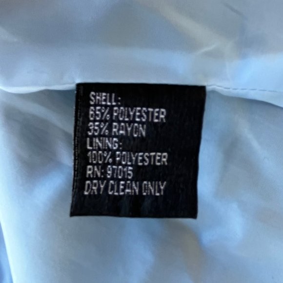 SIGNATURE BY LARRY LEVINE Women’s Gray Blue Long Sleeve Lined Blazer Jacket 2P - Picture 8 of 11